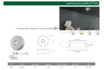 چراغ LED گرد نقطه ای سه تایی همراه با ترانس به قطر 4 سانتی متر