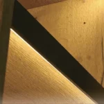 چراغ LED داخل کمد و کابینت جهت جلوی شلف چوبی