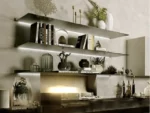 چراغ LED شلف آلومینیومی مشکی مات عمق 40 به همراه ترانس