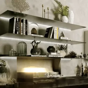 چراغ LED شلف آلومینیومی مشکی مات عمق 40 به همراه ترانس