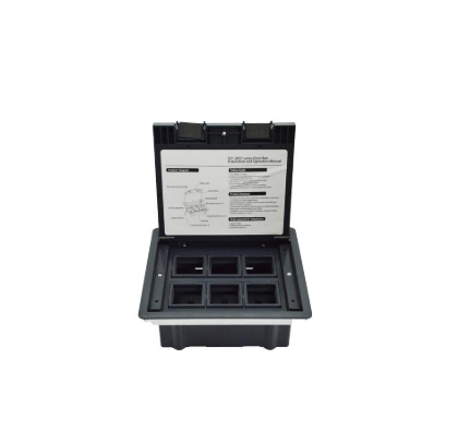 پریز برق کف خواب با ظرفیت 6 ماژول ملونی 10160-6