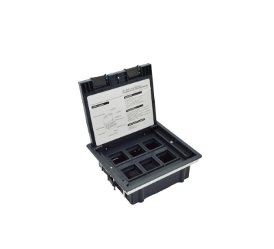پریز برق کف خواب با ظرفیت 6 ماژول ملونی 10160-6
