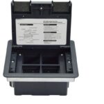 پریز برق کف خواب با ظرفیت 4 ماژول ملونی 10160-4