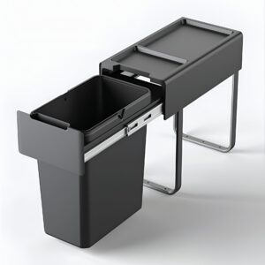 سطل زباله ریلی داخل کابینت 25 لیتری ملونی 9204