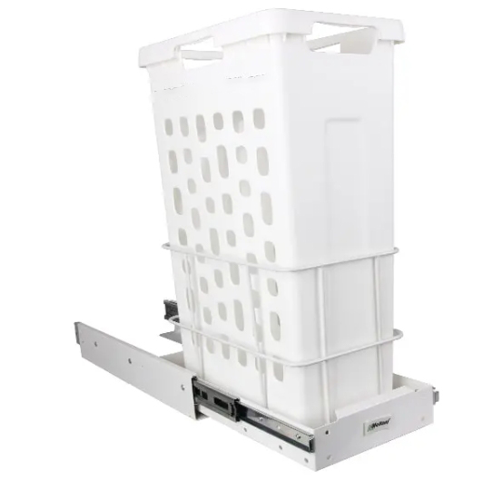 سبد لباس چرک ریل از کف ملونی کد 9153 – 9154 از نمای جلو