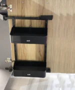 سبد روی در مواد شوینده داسی رنگ مشکی نصب شده