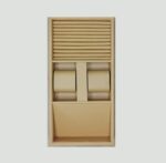 نظم دهنده باکس زیورآلات چرم داسی رنگ بژ