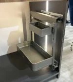 سبد روی در مواد شوینده داسی رنگ رزگلد نصب شده