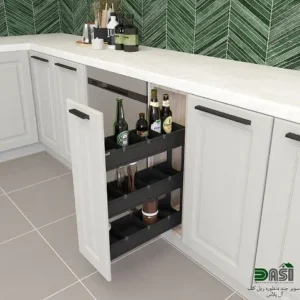 سوپر چندمنظوره ریل کف داسی سه طبقه رنگ مشکی